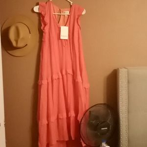 Long pinky dress